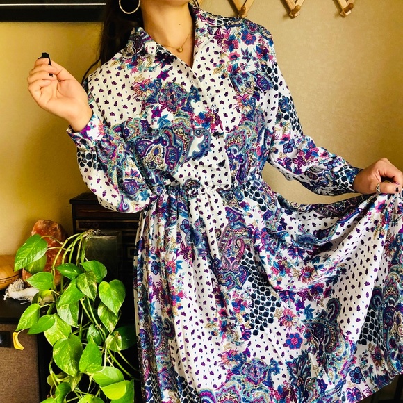 *Sold* ⌈Vintage⌋ Draper & Damons Floral Dress - Picture 5 of 8